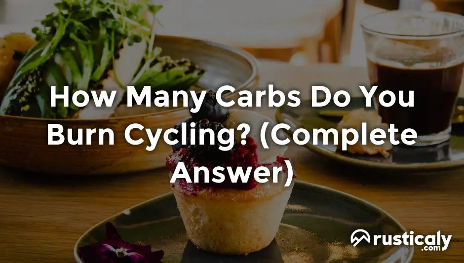 how many carbs do you burn cycling