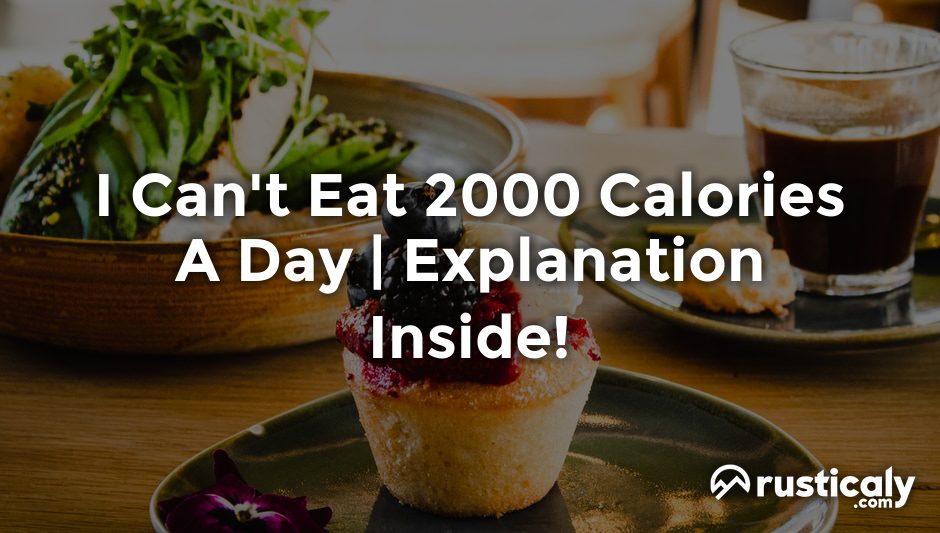 i can't eat 2000 calories a day
