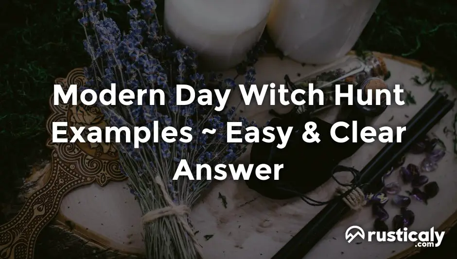 modern day witch hunt examples