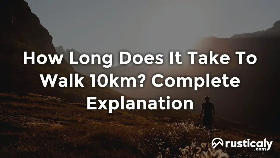 how long does it take to walk 10km