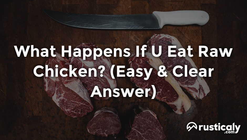 what happens if u eat raw chicken