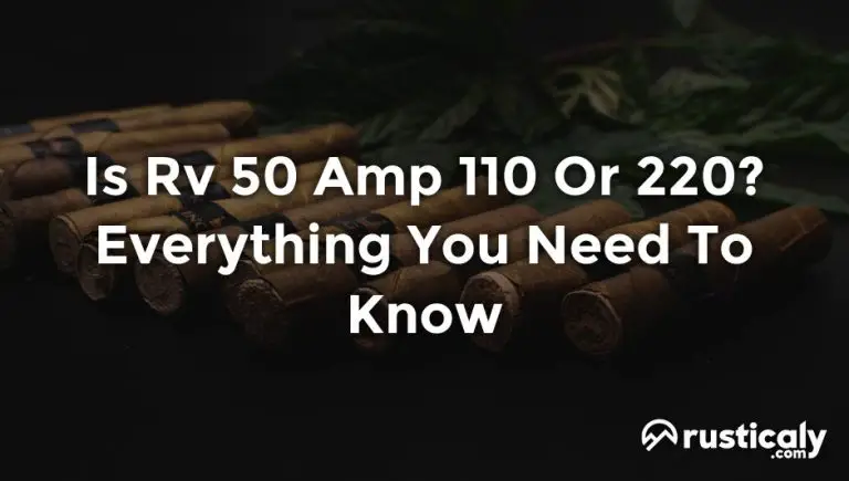 is rv 50 amp 110 or 220