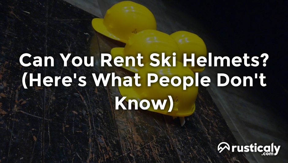 can you rent ski helmets