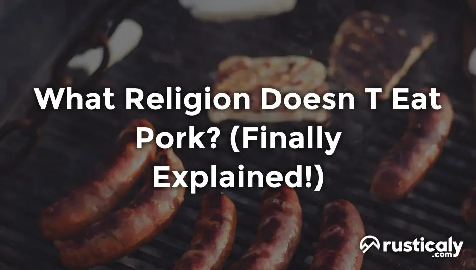 what religion doesn t eat pork