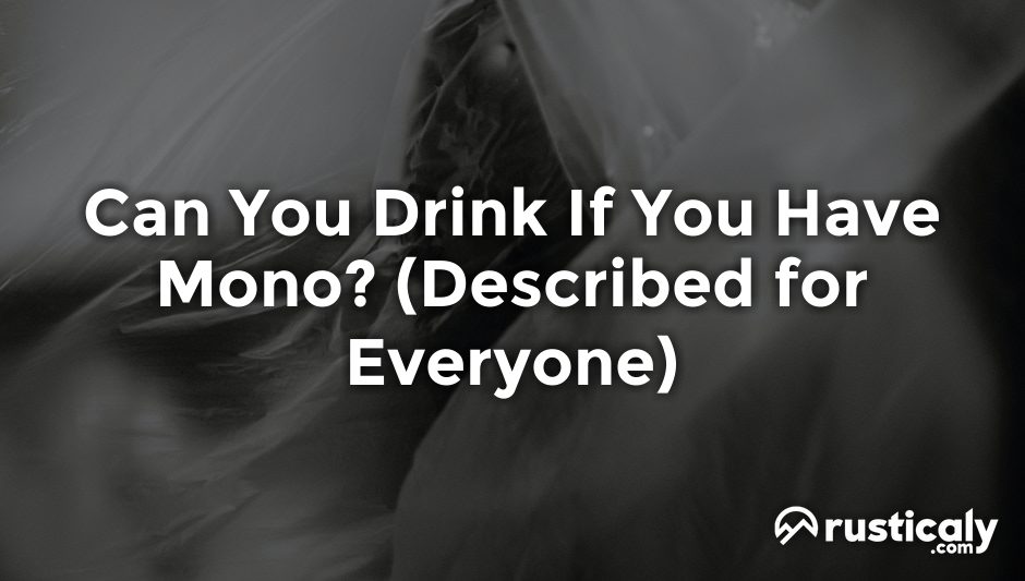 can you drink if you have mono