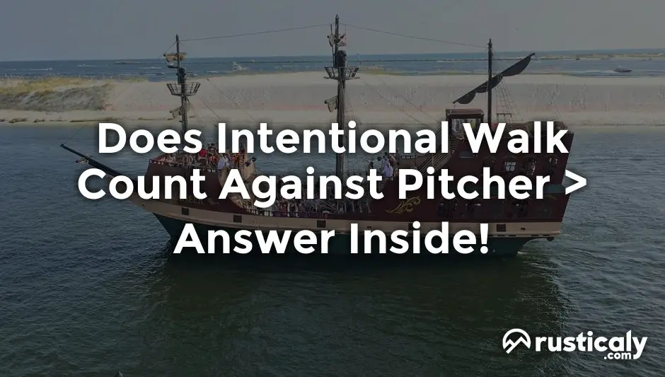 does intentional walk count against pitcher