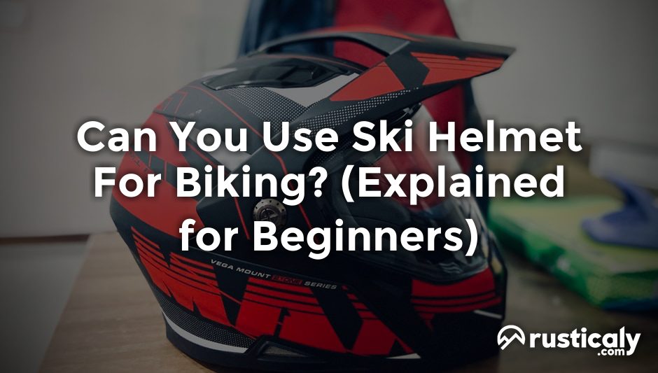 can you use ski helmet for biking