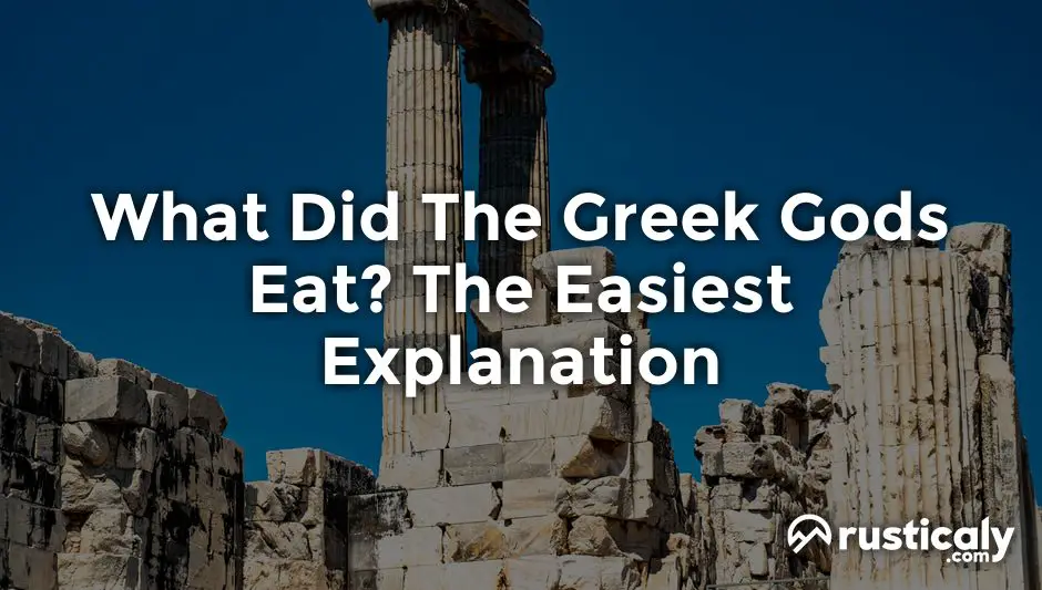what did the greek gods eat