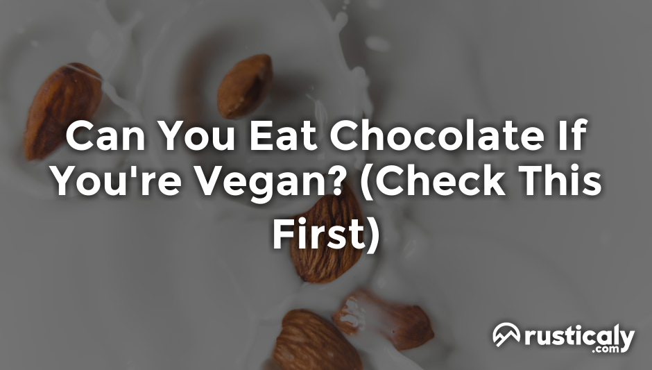 can you eat chocolate if you're vegan