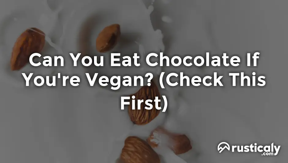 can you eat chocolate if you're vegan