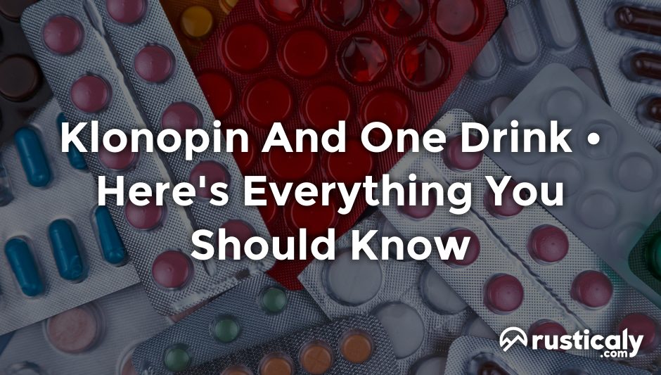 klonopin and one drink