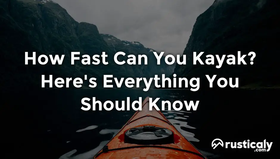 how fast can you kayak