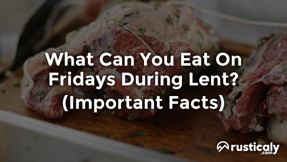 what can you eat on fridays during lent