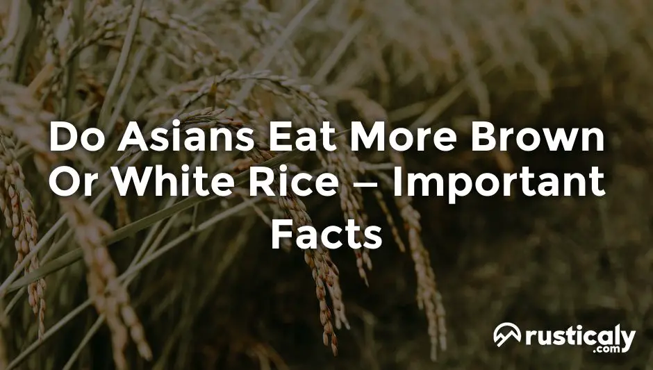do asians eat more brown or white rice