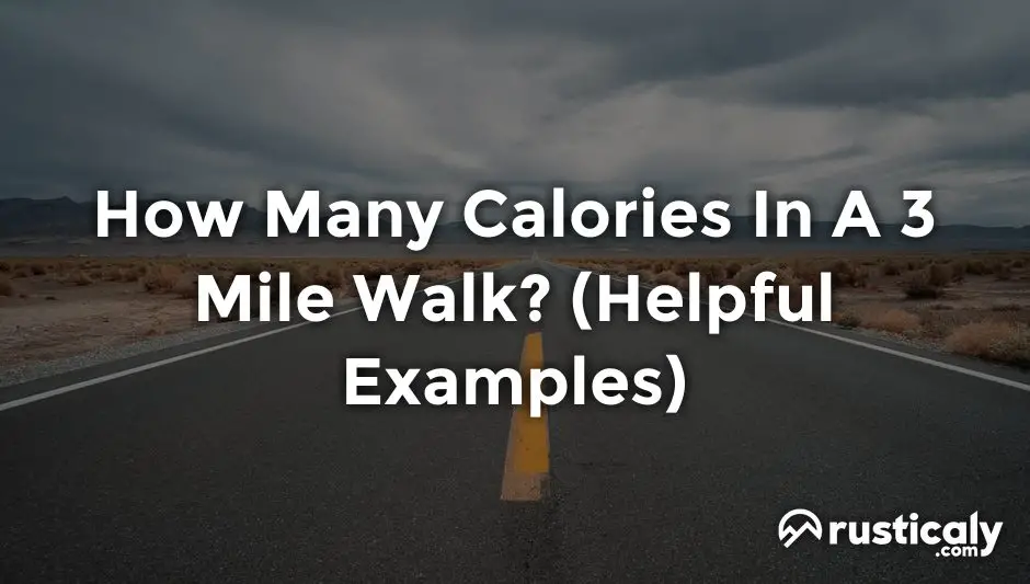 how many calories in a 3 mile walk