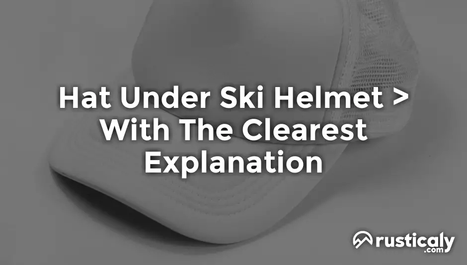 hat under ski helmet