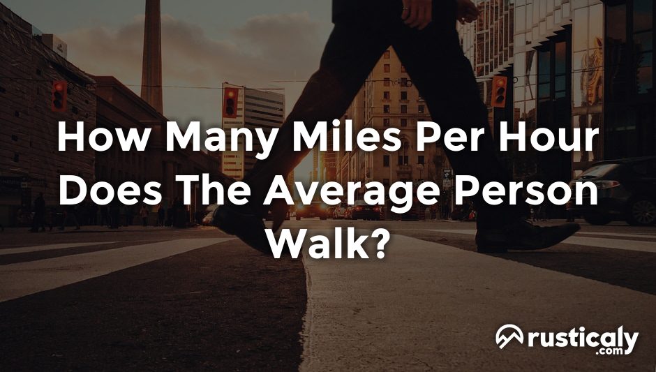 how many miles per hour does the average person walk