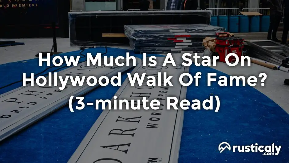 how much is a star on hollywood walk of fame