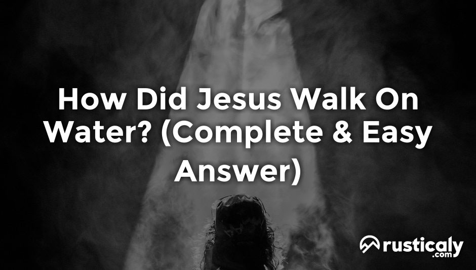 how did jesus walk on water