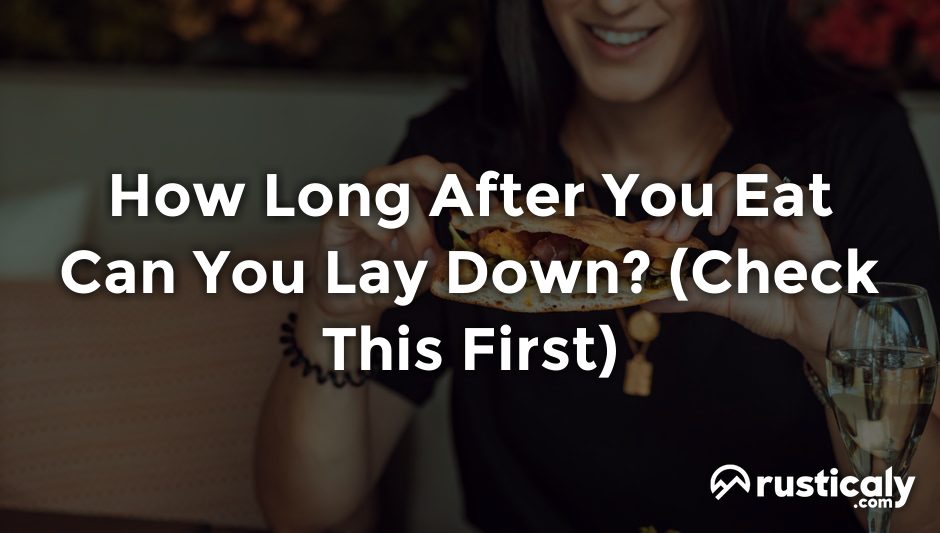 how long after you eat can you lay down