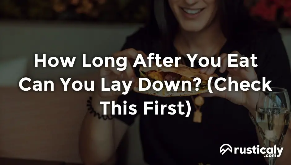 how long after you eat can you lay down