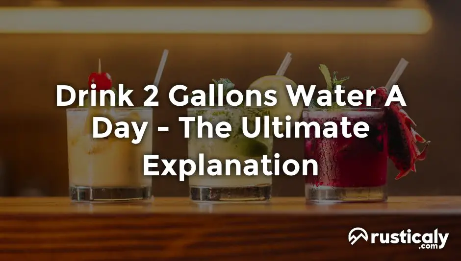 drink 2 gallons water a day