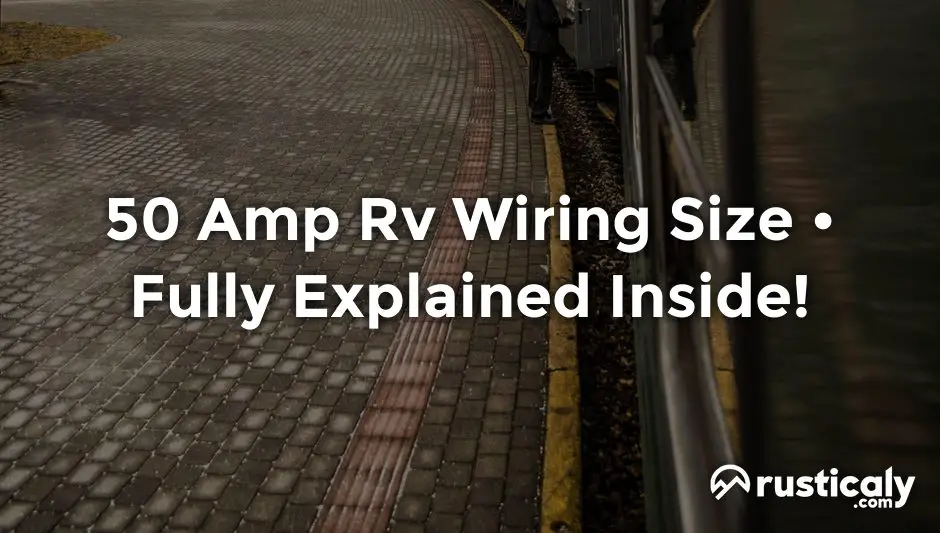 50 amp rv wiring size