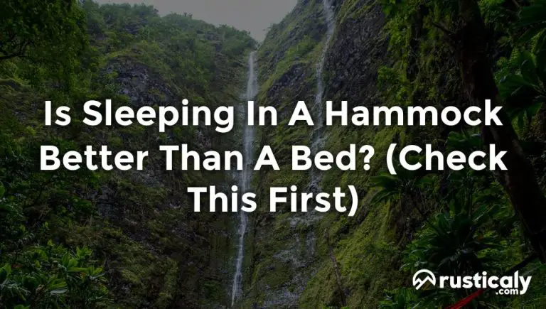 is sleeping in a hammock better than a bed