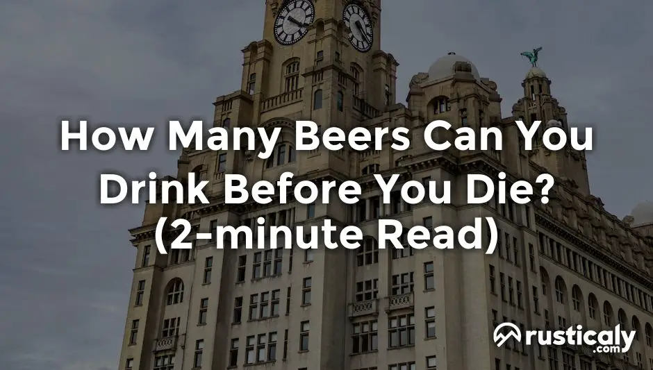 how many beers can you drink before you die