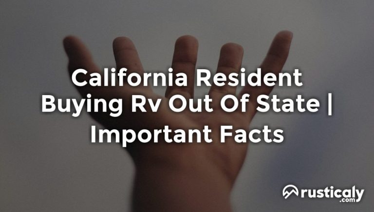 california resident buying rv out of state