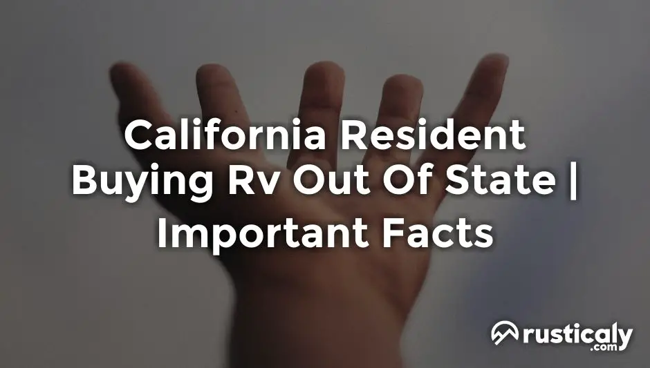 california resident buying rv out of state