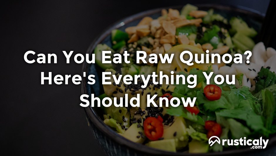 can you eat raw quinoa