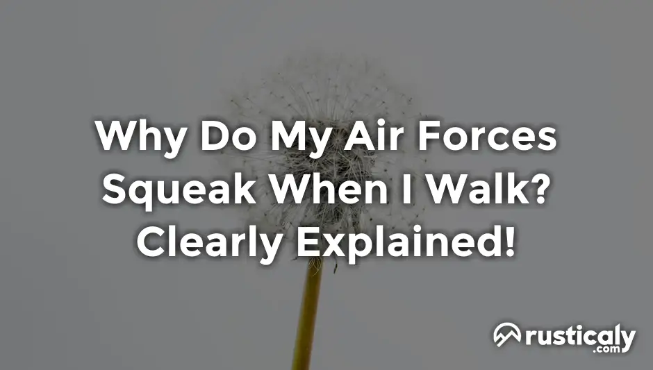why do my air forces squeak when i walk