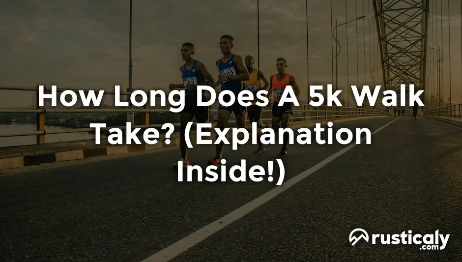 how long does a 5k walk take