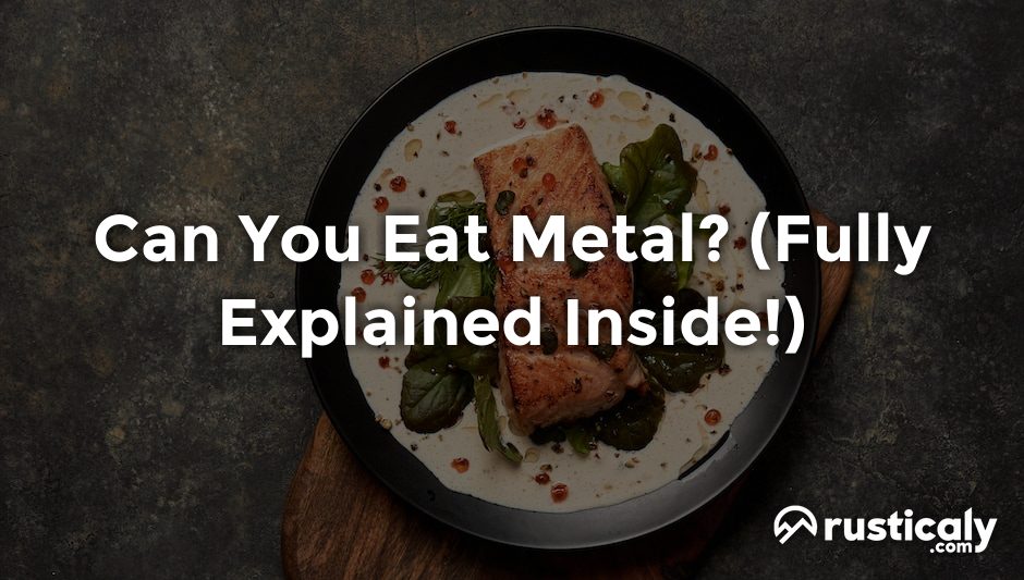 can you eat metal