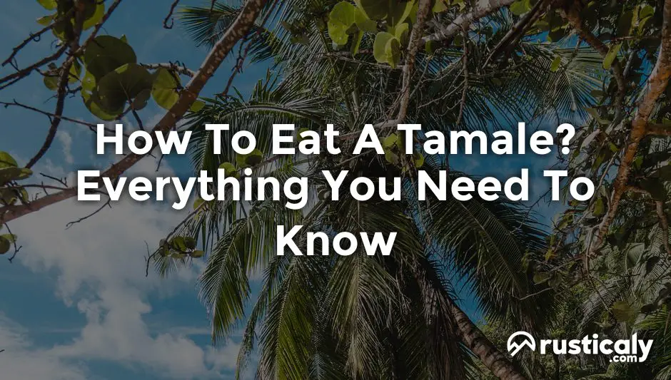 how to eat a tamale