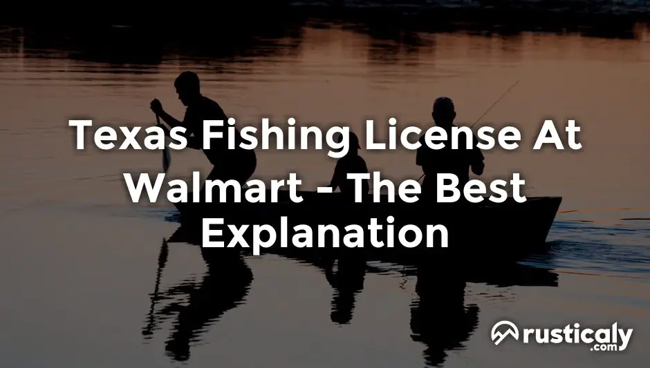 texas fishing license at walmart