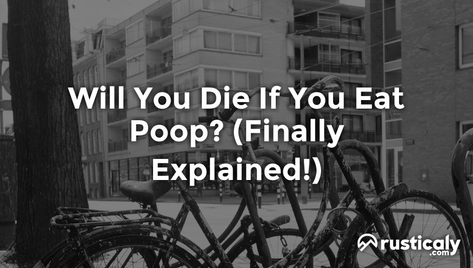will you die if you eat poop