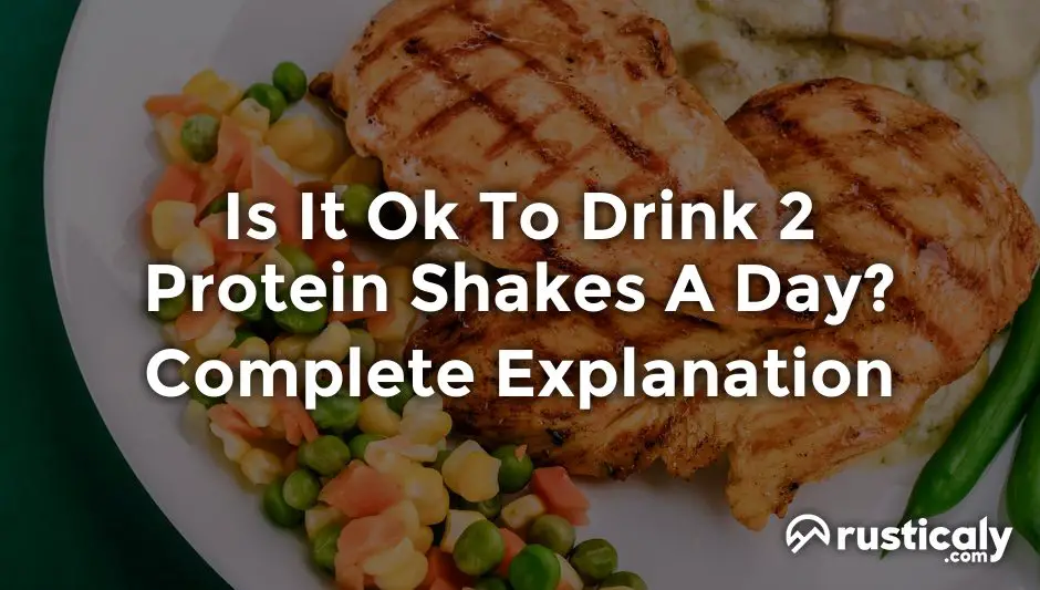 is it ok to drink 2 protein shakes a day