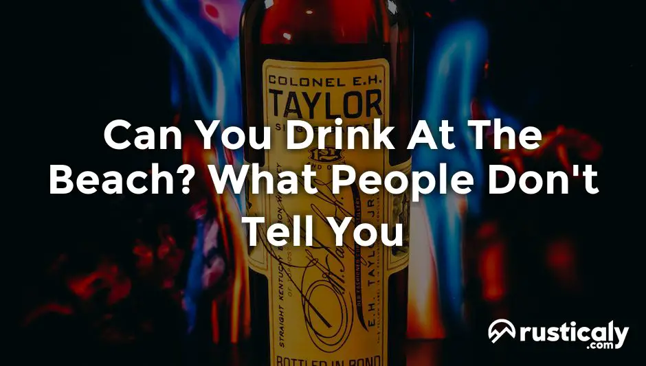 Can You Drink At The Beach? What People Don't Tell You