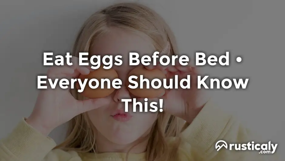 eat eggs before bed