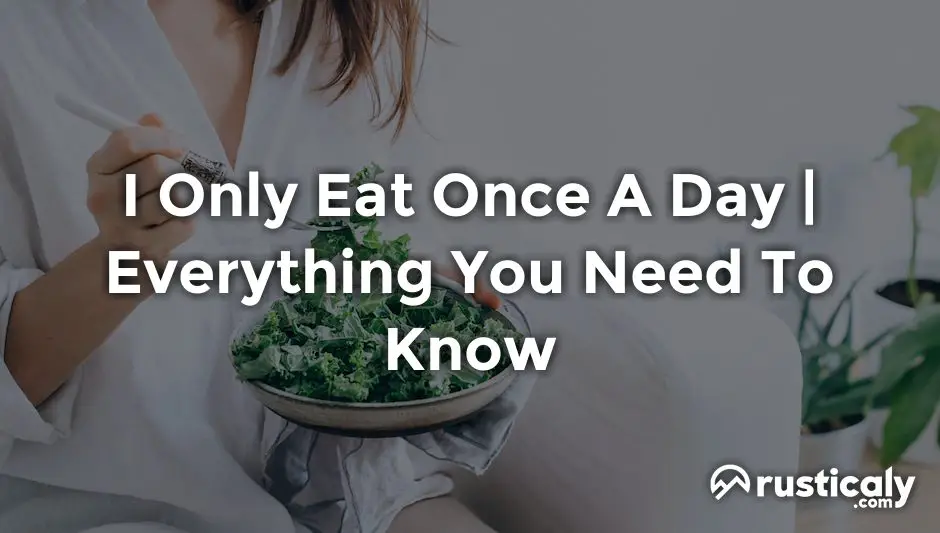 i only eat once a day