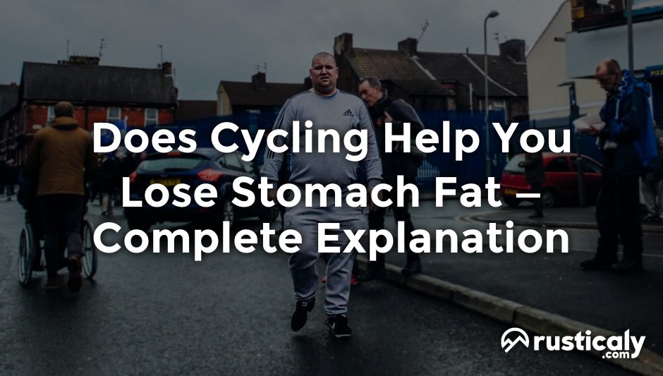 does cycling help you lose stomach fat