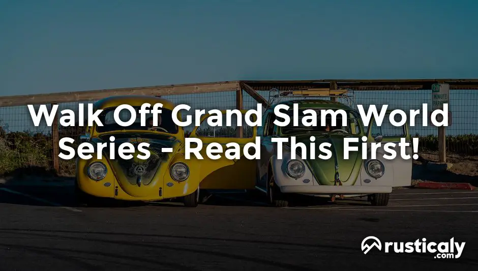what is a walk off grand slam in the world series