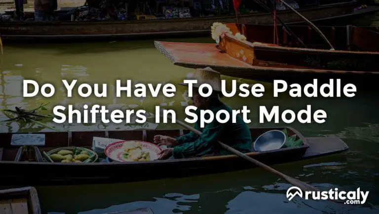 do you have to use paddle shifters in sport mode