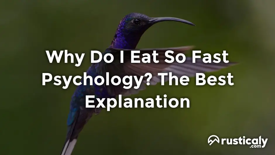 why do i eat so fast psychology