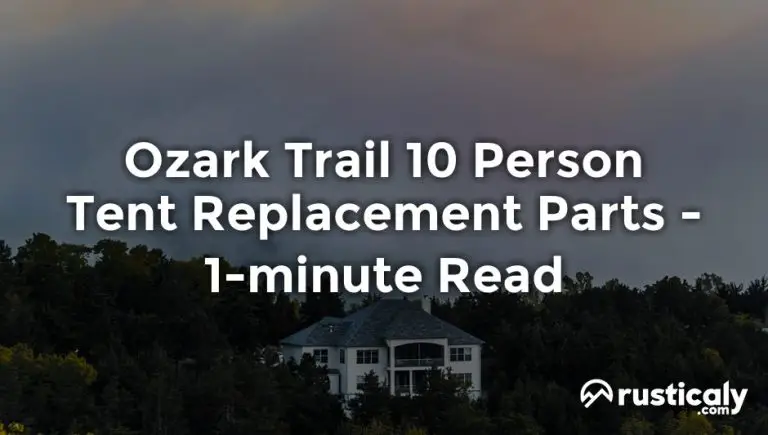 ozark trail 10 person tent replacement parts