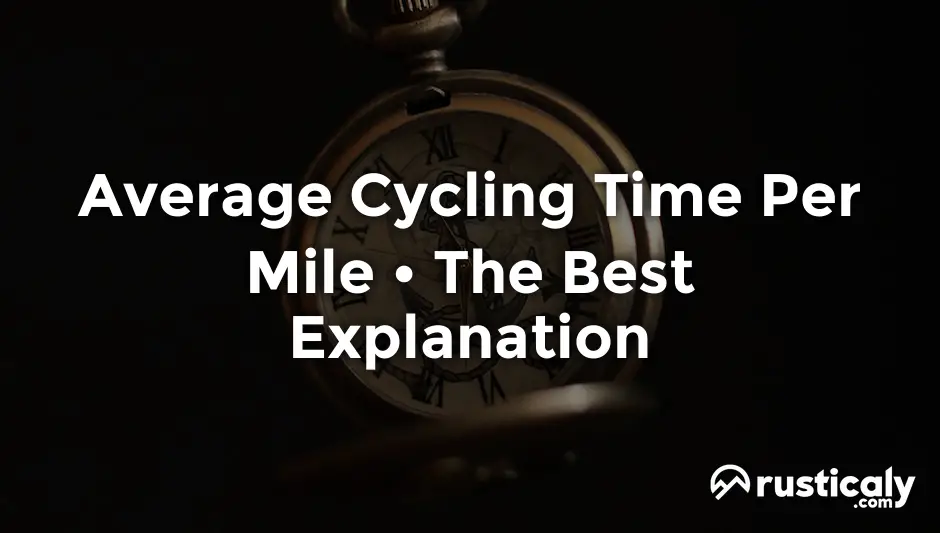 average cycling time per mile