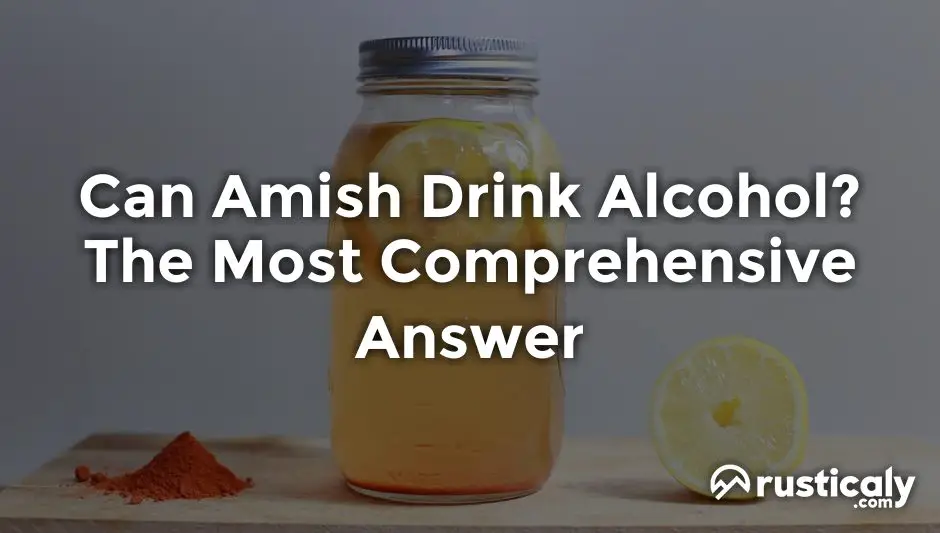 can amish drink alcohol