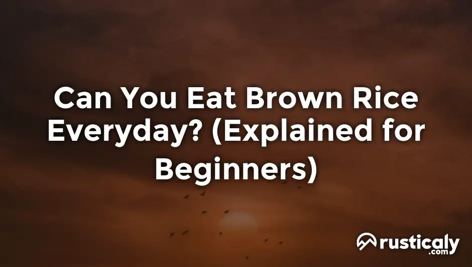 can you eat brown rice everyday
